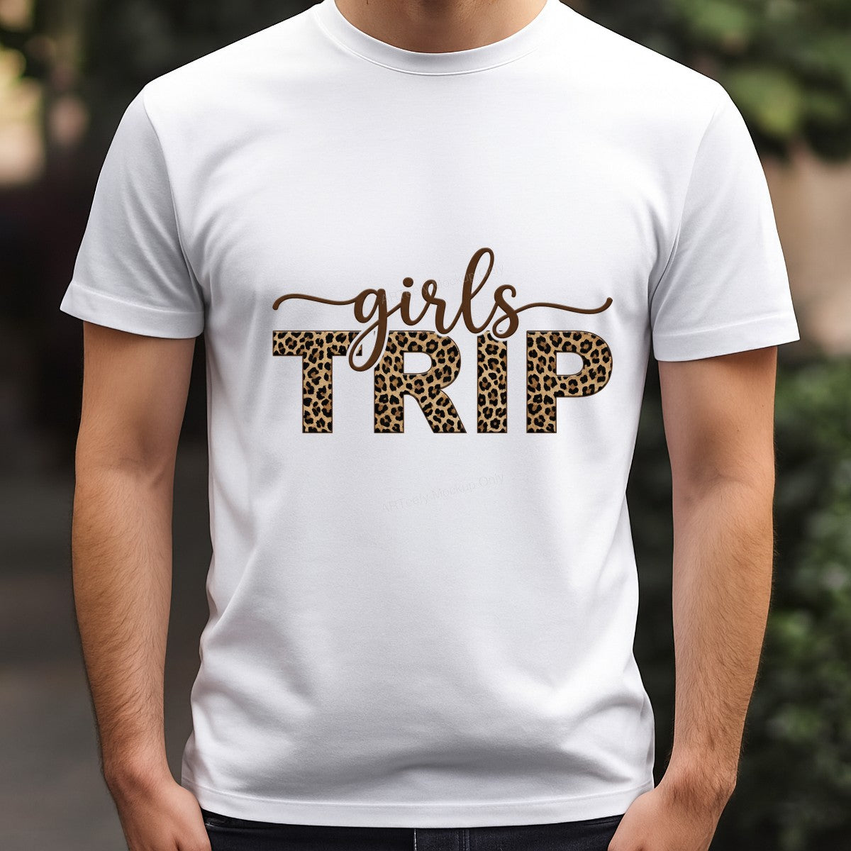 DTF Heat Transfer Iron On Sticker Iron On Heat Transfers Leopard Print Girls Trip Design for T Shirts Hoodies Clearance - 3