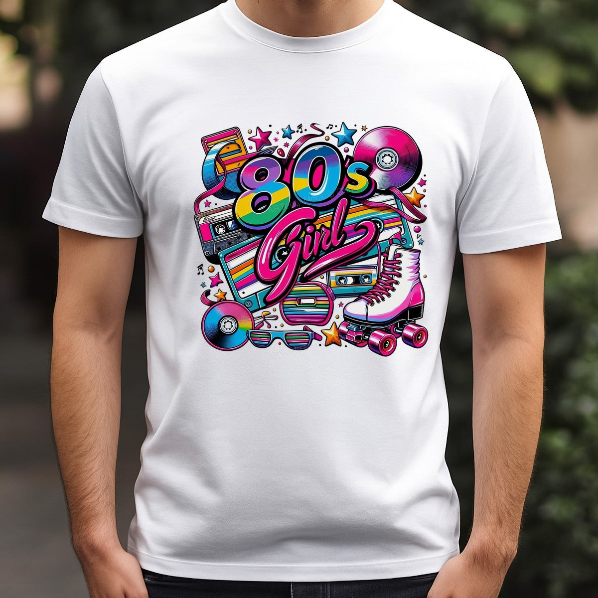 DTF Heat Transfer Iron On Sticker Iron On Heat Transfers Retro 80s Style Neon Colors for T Shirts Jackets Local Warehouse - 3