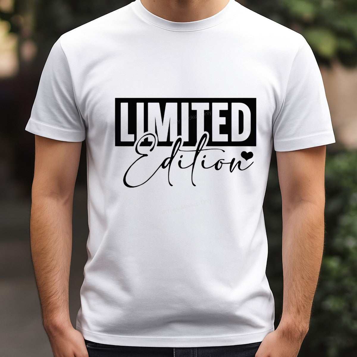 Iron On Transfer Limited Edition Heart Graphic for T Shirts and Hoodies - 3
