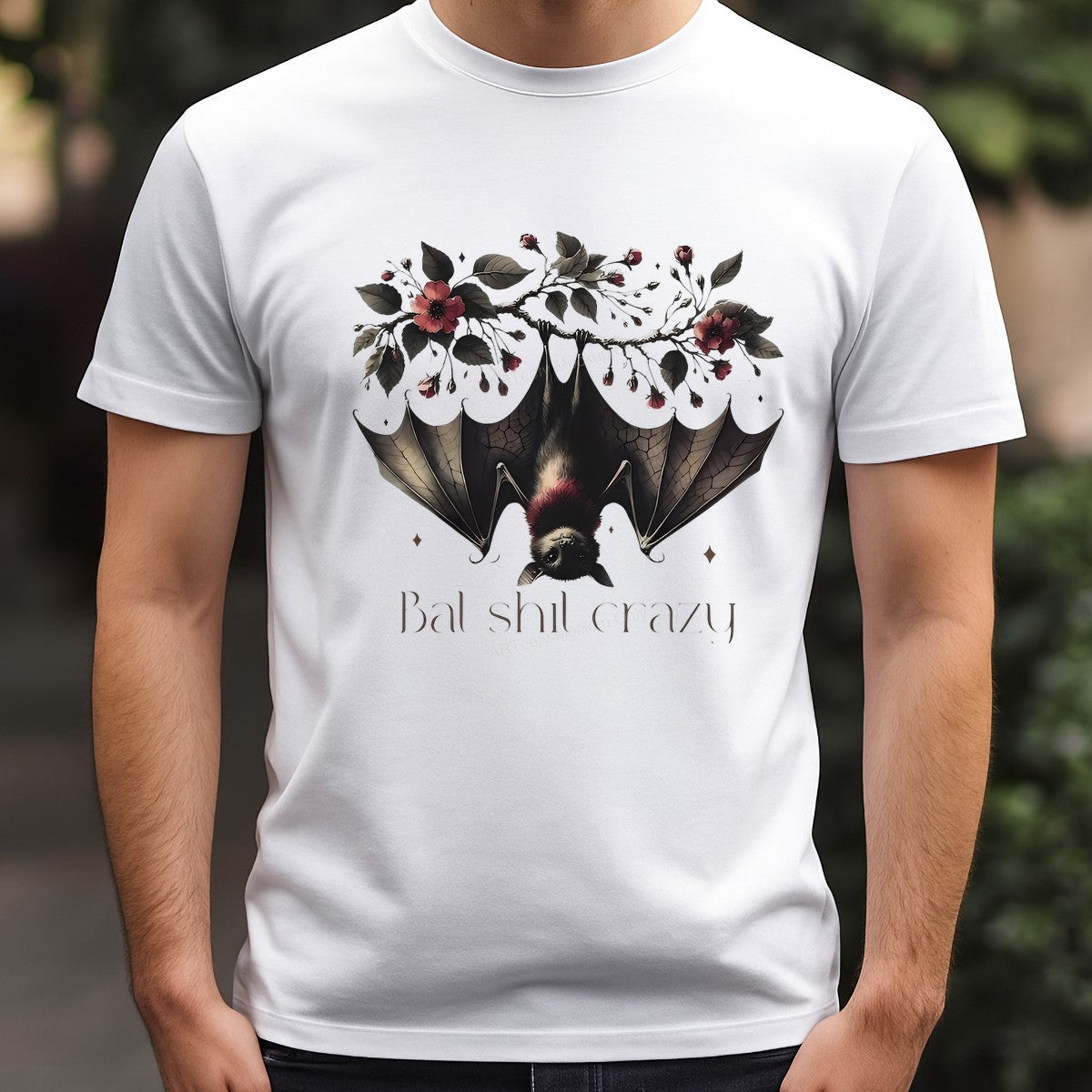DTF Heat Transfer Iron On Sticker Iron On Heat Transfers Gothic Bat Floral Design Halloween Decorations Clearance - 3