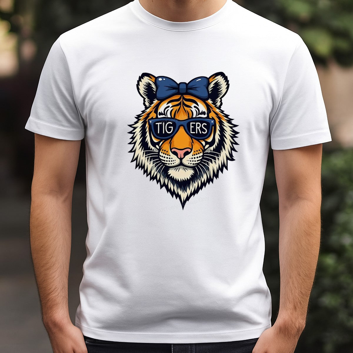 DTF Heat Transfer Iron On Sticker Iron On Heat Transfers Tiger Design Sunglasses Style for Apparel Bags Jackets Local Warehouse - 3