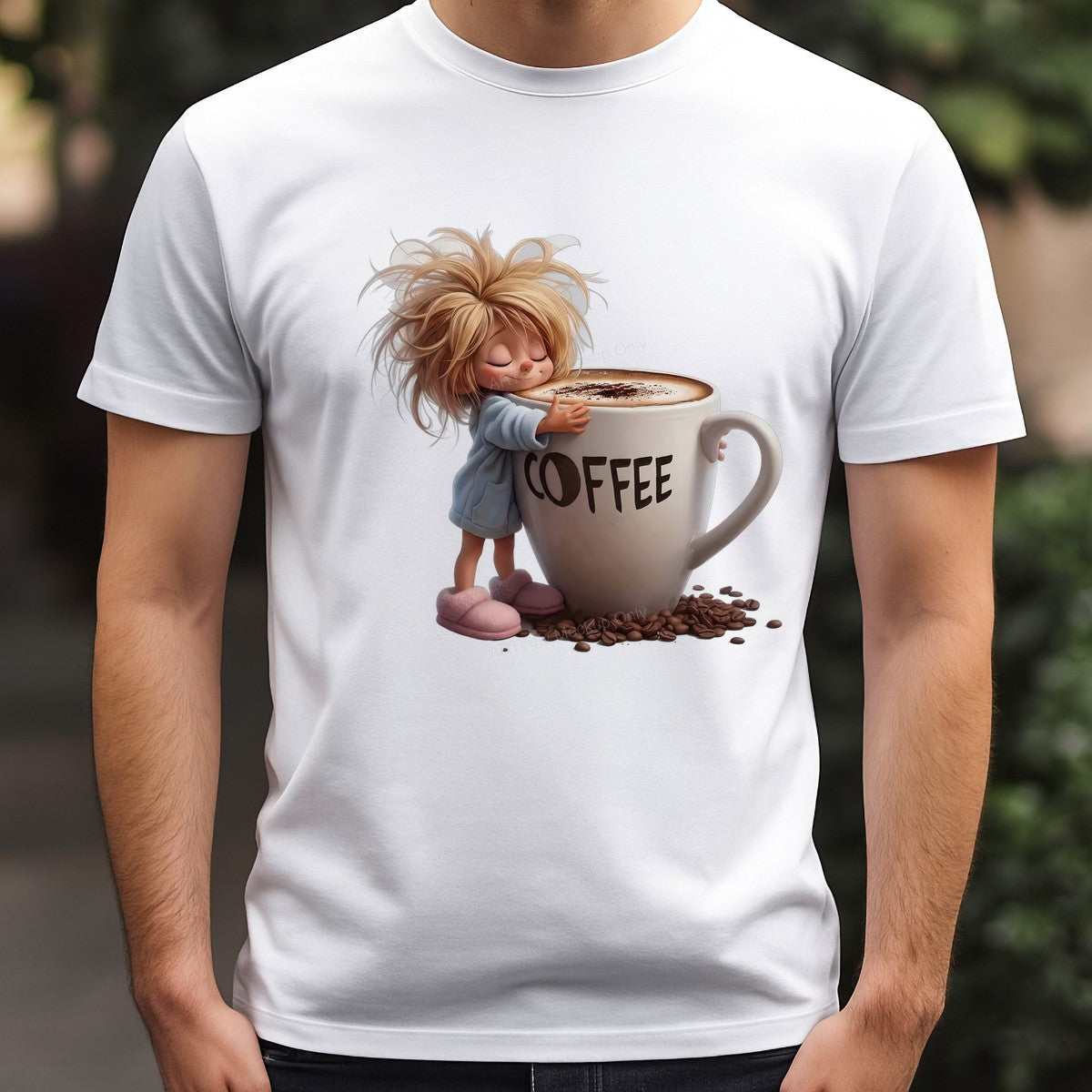 DTF Heat Transfer Iron On Sticker Iron On Heat Transfers Coffee Lover Cartoon Character Style for T Shirts Hoodies Clearance - 3