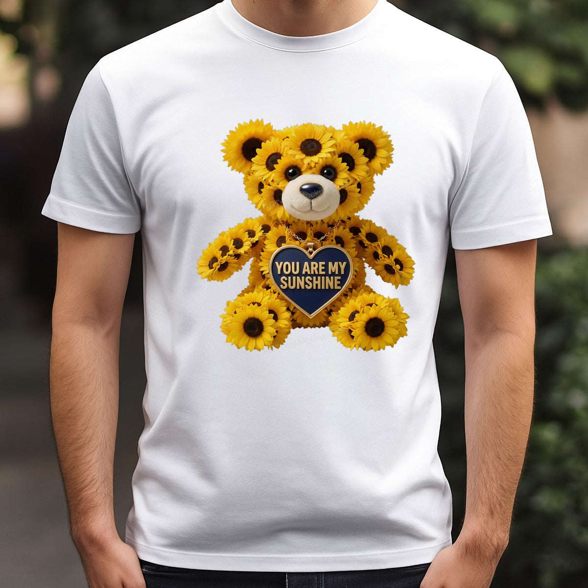 DTF Transfer You Are My Sunshine Sunflower Teddy Bear Graphic for T Shirts Hoodies and Gifts - 3
