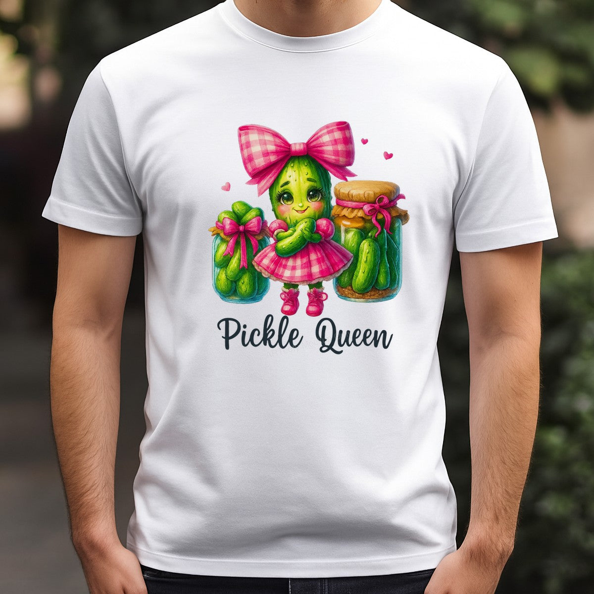 DTF Transfer Pickle Queen Quote with Cute Pickle Girl and Jar Graphic for T Shirts Hoodies and Gifts - 3