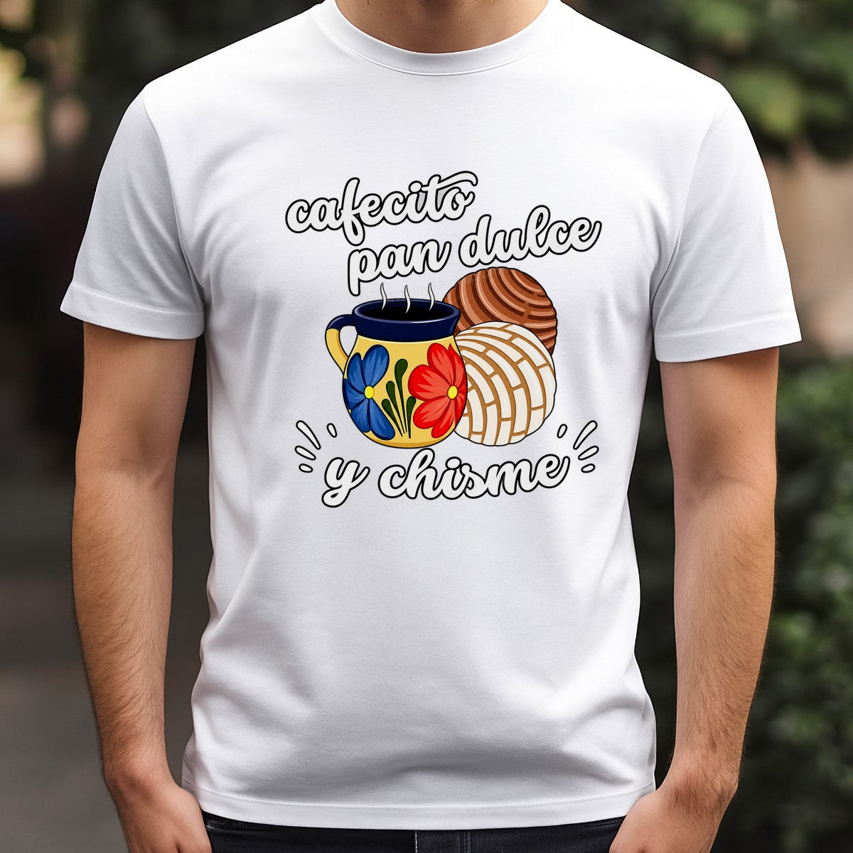 DTF Heat Transfer Cafecito Pan Dulce Y Chisme Mexican Mug Graphic for T Shirts Hoodies and Tote Bags - 3