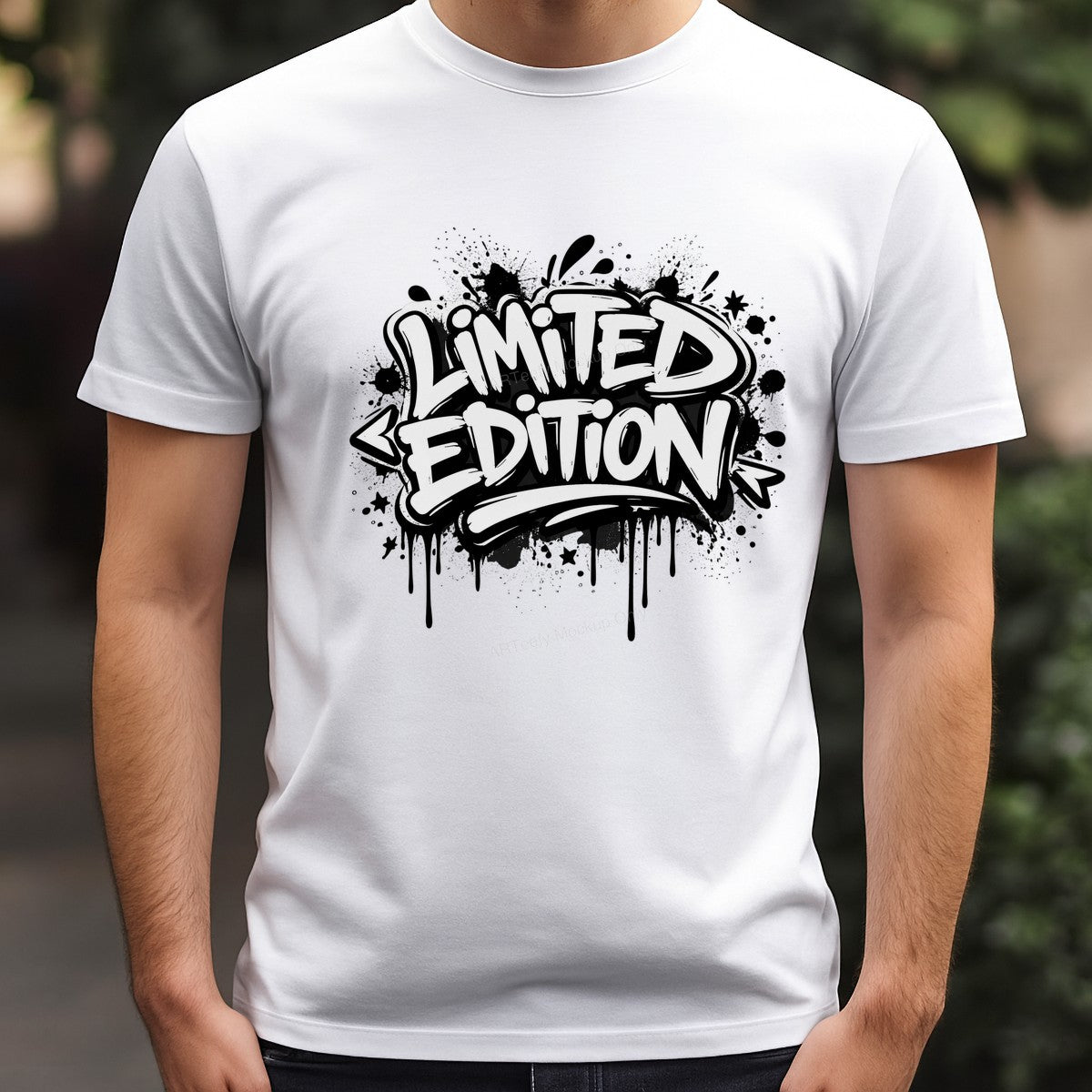 DTF Transfer Limited Edition Graffiti Drip Lettering Graphic for T Shirts Hoodies and Tote Bags - 3