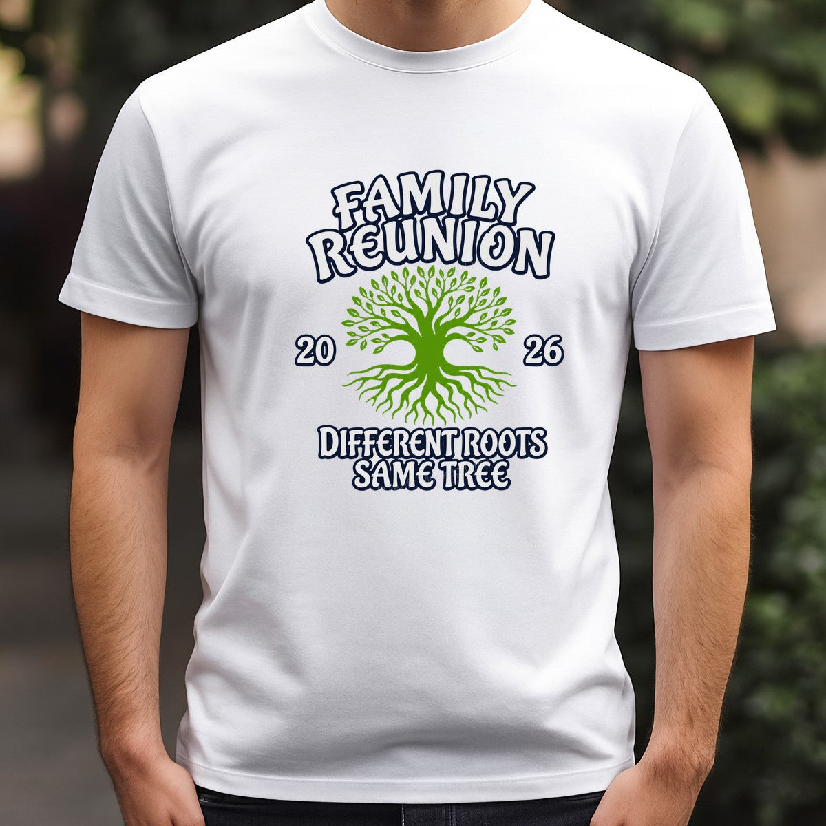 DTF Transfer Family Reunion 2026 Different Roots Same Tree Green Tree Graphic for T Shirts Hoodies and Tote Bags - 3