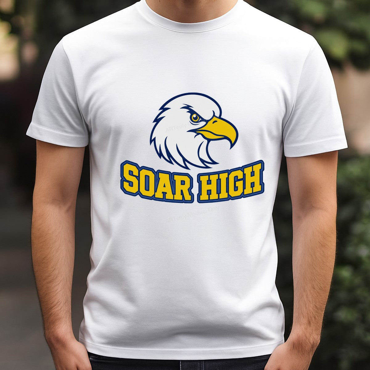 DTF Transfer Soar High Eagle Mascot Bold School Spirit Graphic for T Shirts Hoodies and Team Apparel - 3