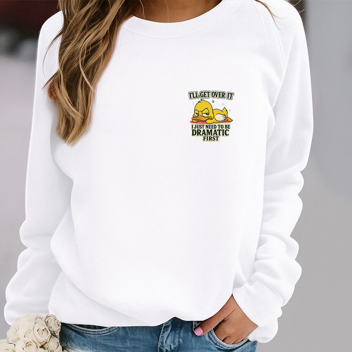 DTF Heat Transfer Iron On Sticker Iron On Heat Transfers Cute Cartoon Duck Design Funny Lettering for T Shirts Hoodies Local Warehouse - 4