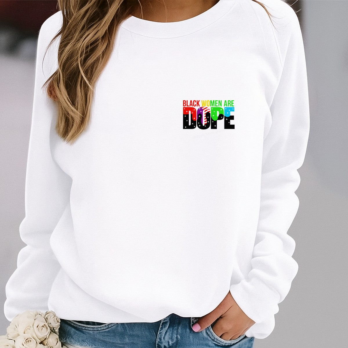DTF Heat Transfer Iron On Sticker DTF Transfers Ready to Press Black Women Are Dope Lettering Design for T Shirts Hoodies Clearance - 4