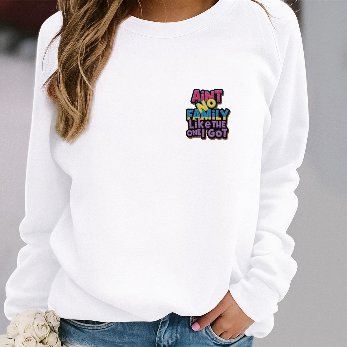 DTF Heat Transfer Iron On Sticker Iron On Heat Transfers Colorful Family Lettering for Apparel Bags Jackets Local Warehouse - 4