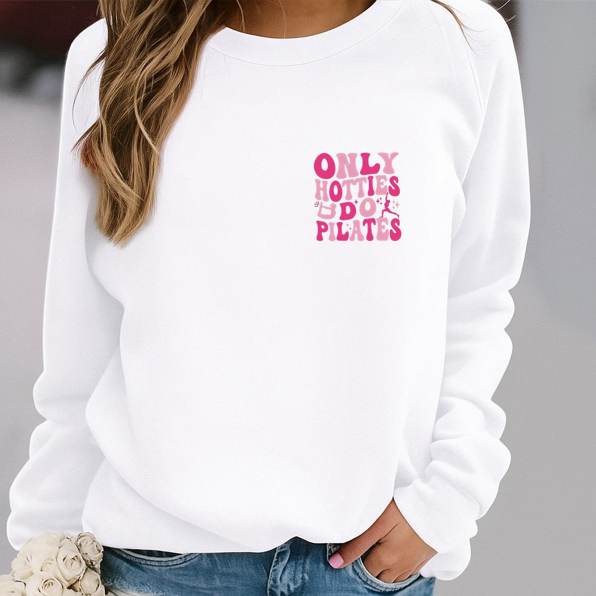 DTF Heat Transfer Iron On Sticker Iron On Heat Transfers Pink Pilates Inspired Design for T Shirts Hoodies Local Warehouse - 4