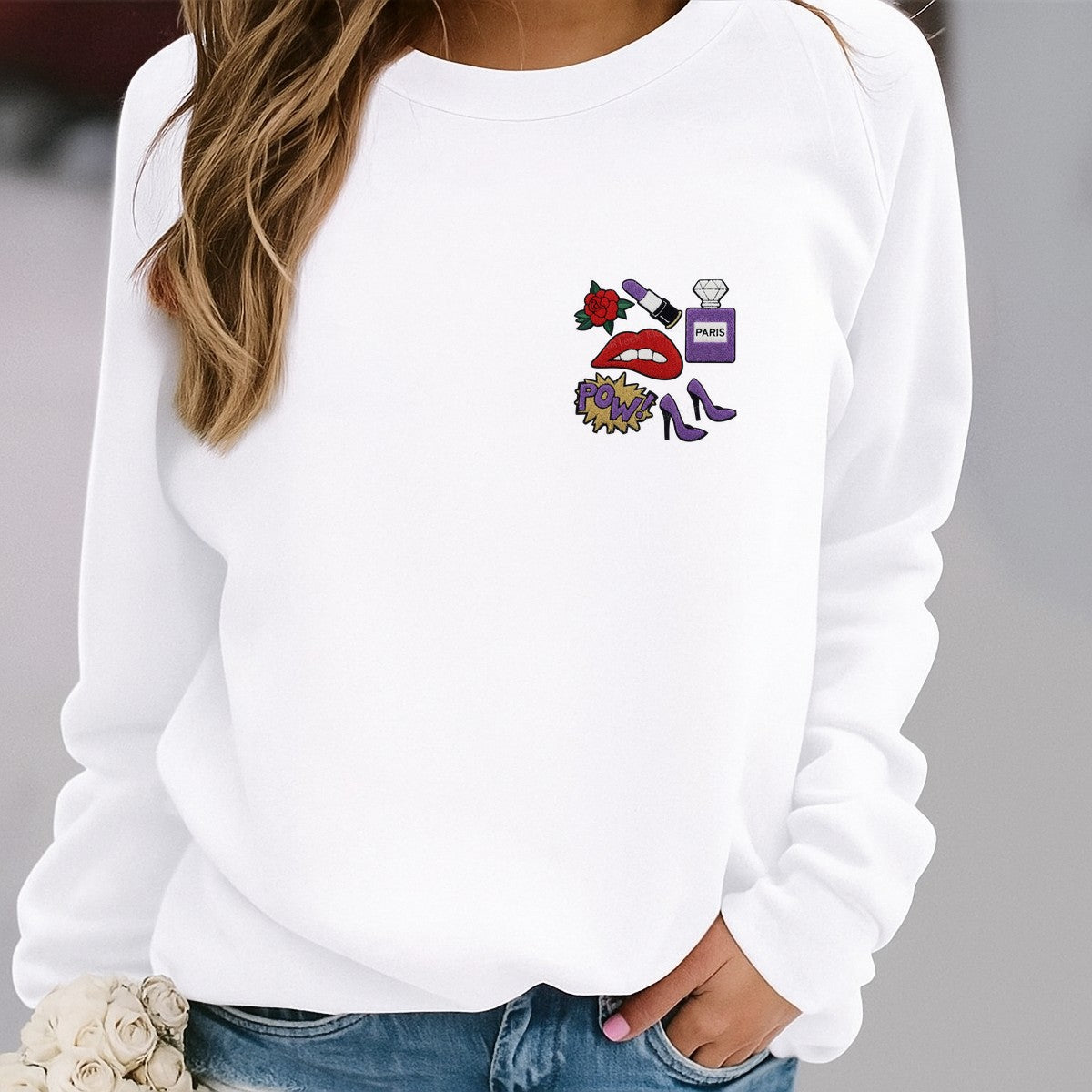 DTF Heat Transfer Iron On Sticker Iron On Heat Transfers Fashion Iconic Style Lipstick Paris Perfume Trendy Apparel Bags Jackets Local Warehouse - 4