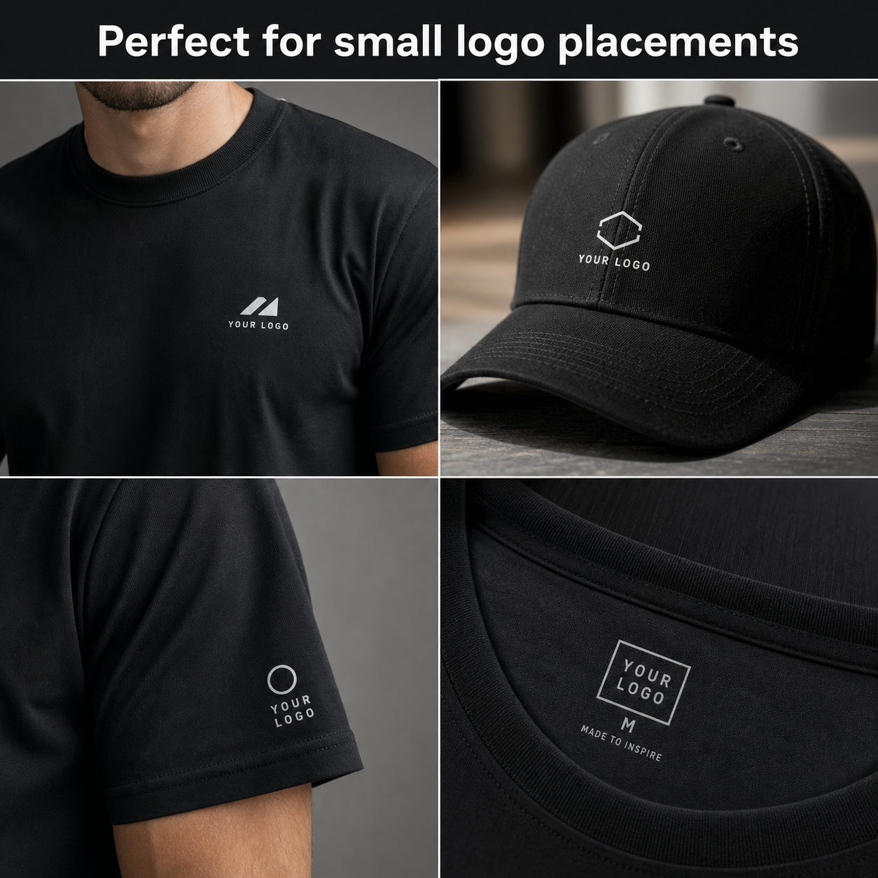 25pcs Custom 2 inch Mini DTF Iron On Transfer [5×5cm] Ready to Press Personalized Heat Transfer Sticker for Neck Label, Sleeve, Hat, Pocket Logo DIY Your Own Design