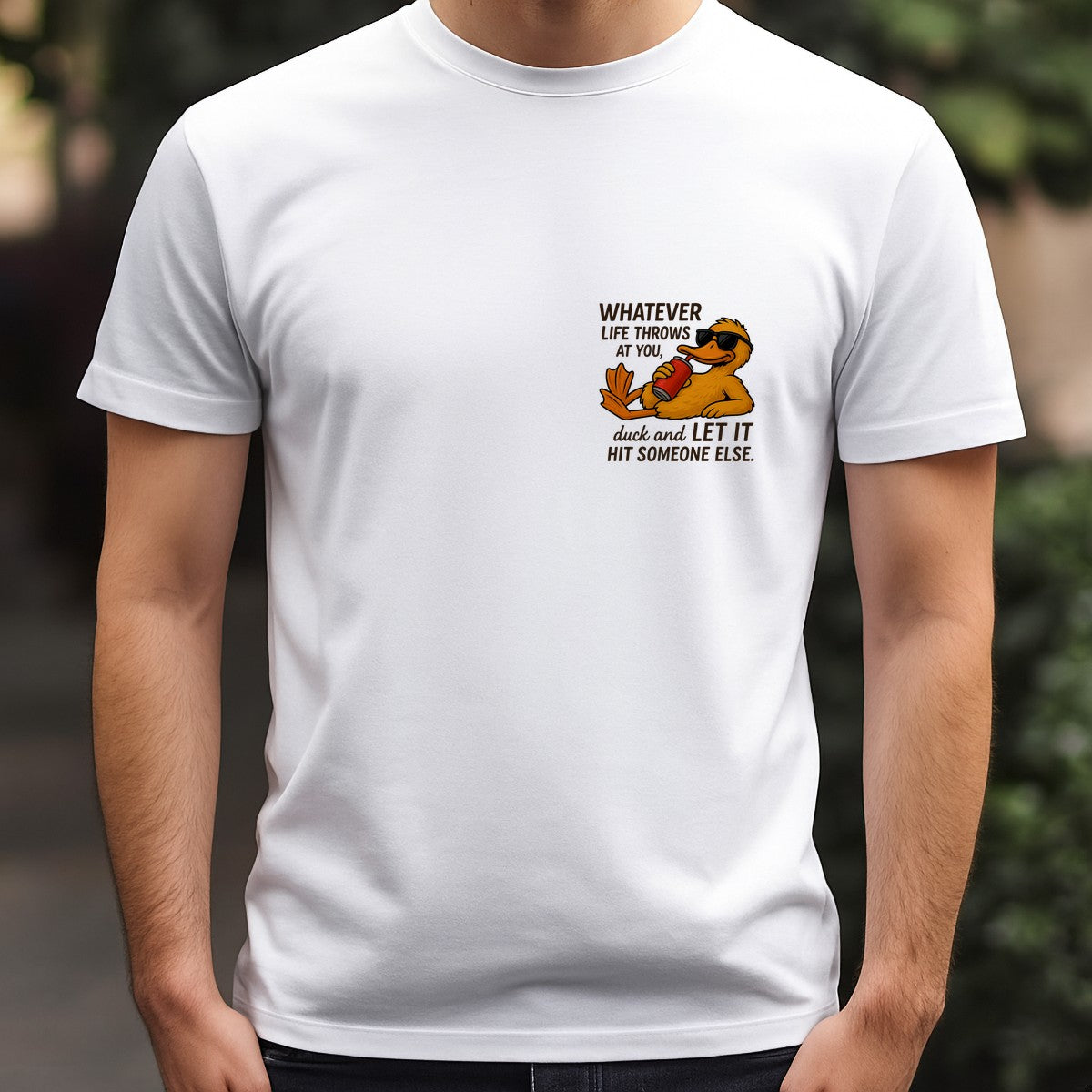 DTF Heat Transfer Iron On Sticker Relaxed Duck with Sunglasses and Soda for Casual Apparel Home Decor and Quirky Gift Ideas - 5
