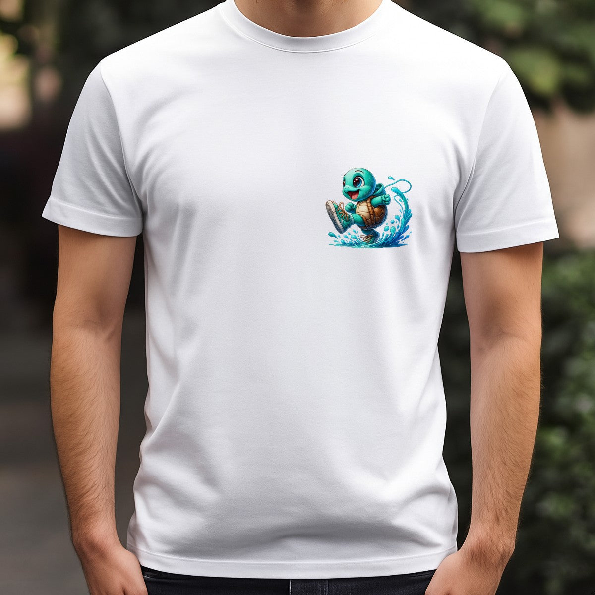 DTF Heat Transfer Iron On Sticker Adorable Turtle Splash Design for T Shirts Hoodies Local Warehouse - 5