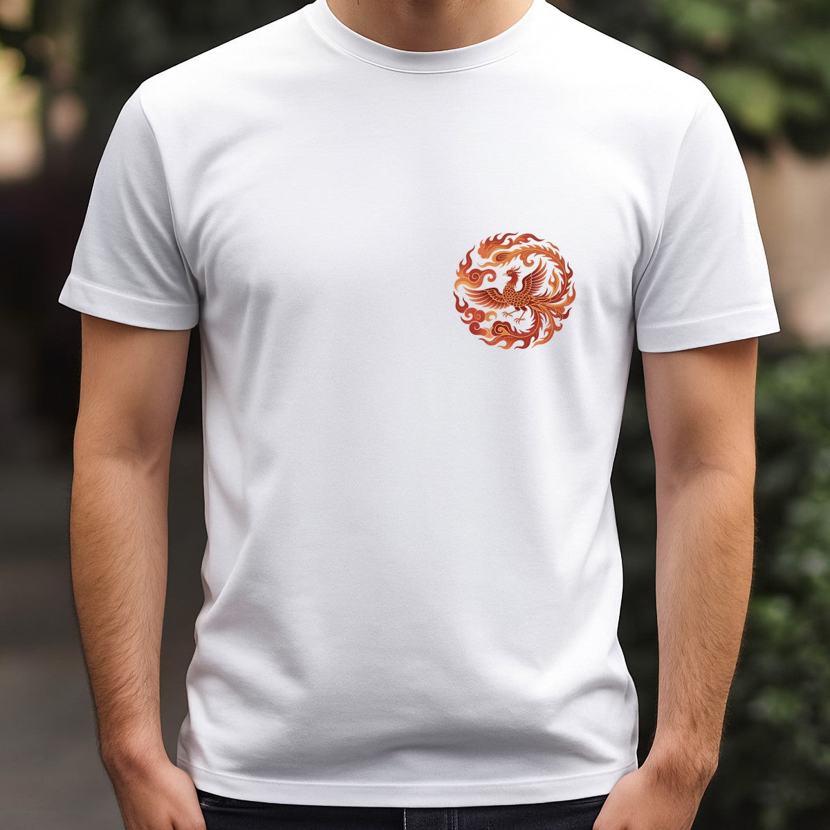 DTF Heat Transfer Iron On Sticker Fiery Phoenix Design for Creative Apparel Decoration Local Warehouse - 5