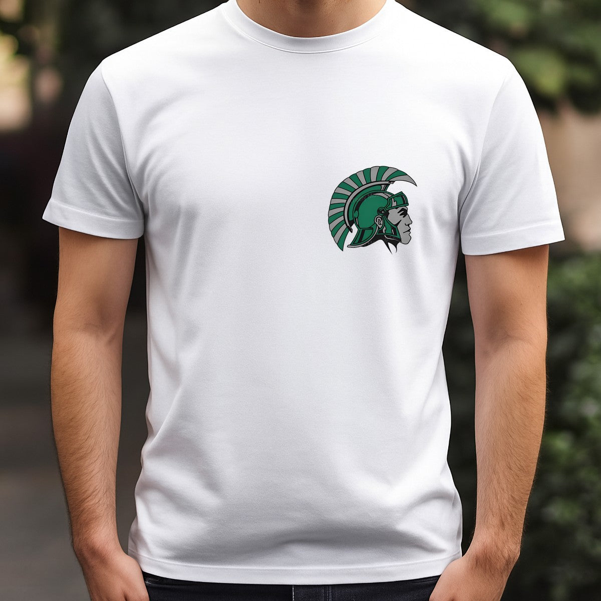 DTF Heat Transfer Iron On Sticker Iron On Transfers for T Shirts Green Spartan Helmet Design Sports Team Inspired Apparel Local Warehouse - 5