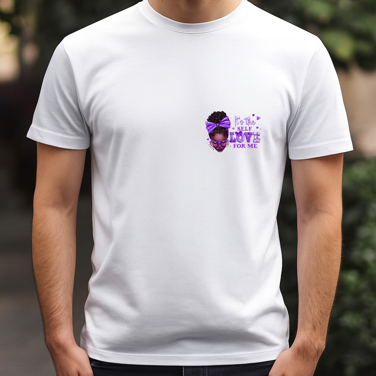DTF Heat Transfer Iron On Sticker Iron On Transfers for T Shirts Purple Bow Self Love Lettering Designs for Apparel Halloween Clearance - 5