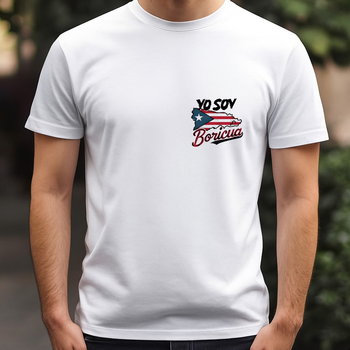 DTF Heat Transfer Iron On Sticker DTF Transfers Ready to Press Puerto Rican Flag Yo Soy Boricua Design for Cultural Apparel Local Warehouse - 5