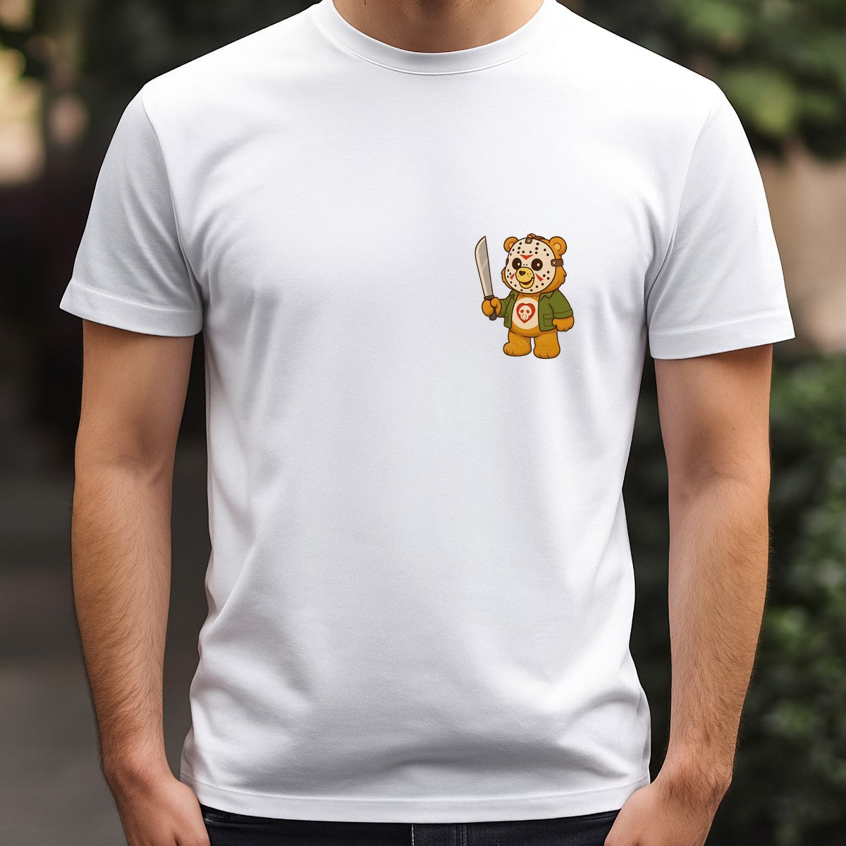 DTF Heat Transfer Iron On Sticker Iron On Heat Transfers Cartoon Bear Mask Design Halloween Party Favors Local Warehouse Clearance - 5