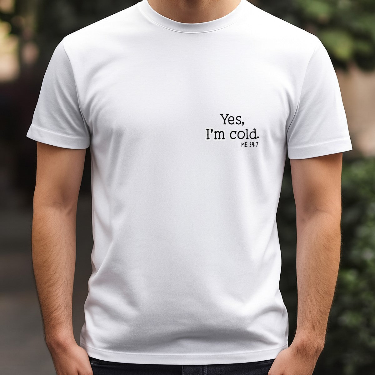 DTF Heat Transfer Iron On Sticker Iron On Heat Transfers Black Lettering Yes I Am Cold Design for Casual Wear T Shirts Hoodies Clearance - 5