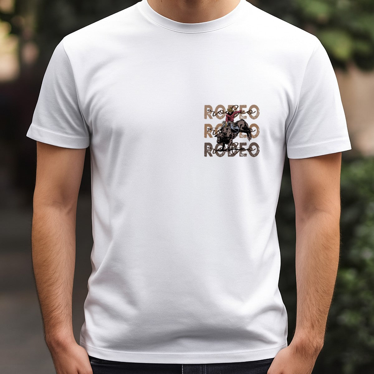 DTF Heat Transfer Iron On Sticker Iron On Heat Transfers Western Rodeo Bull Rider Design for T Shirts Hoodies Local Warehouse - 5