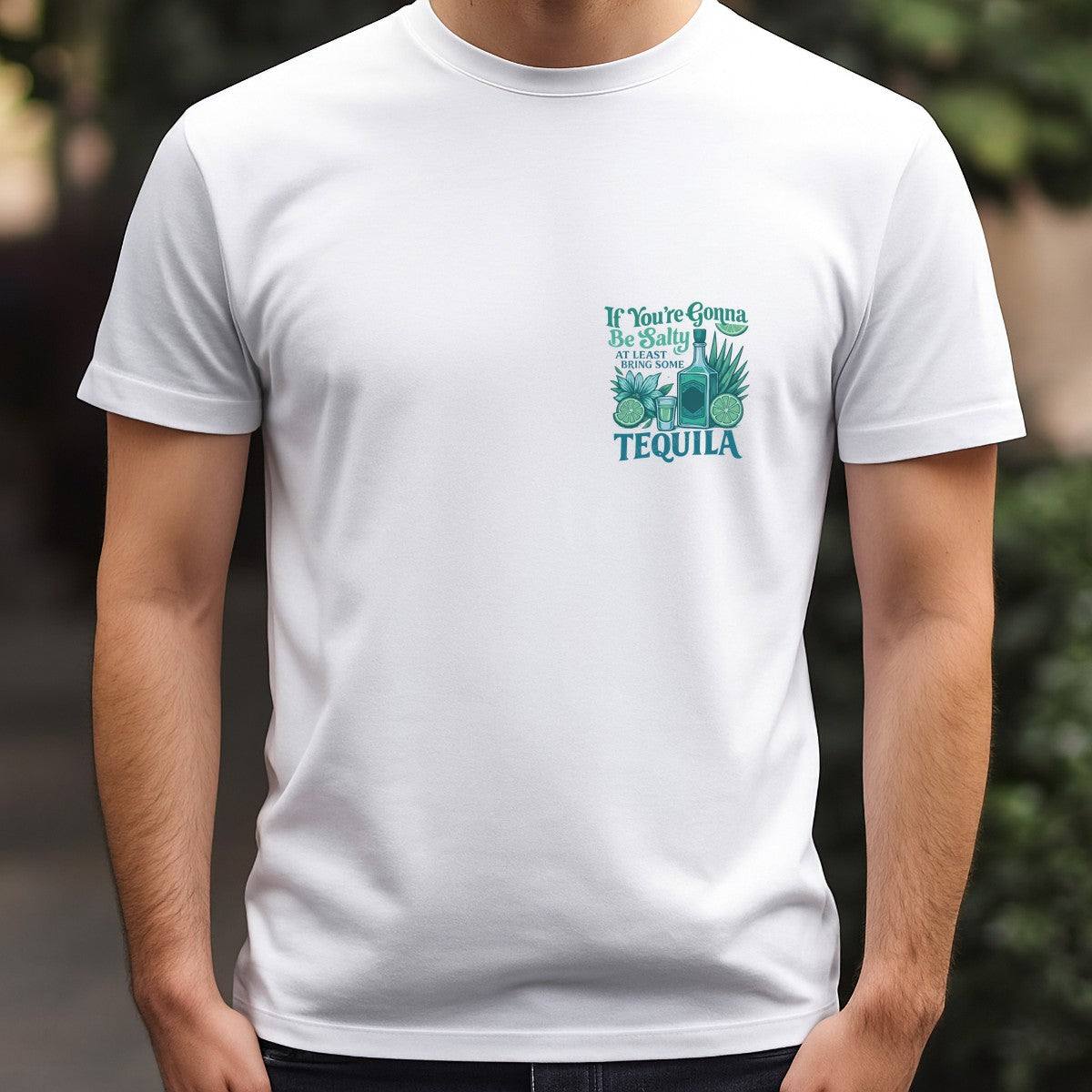 Funny Graphic Transfer If You’re Gonna Be Salty Bring Some Tequila Bottle and Lime Design for T Shirts Hoodies and Party Shirts - 5