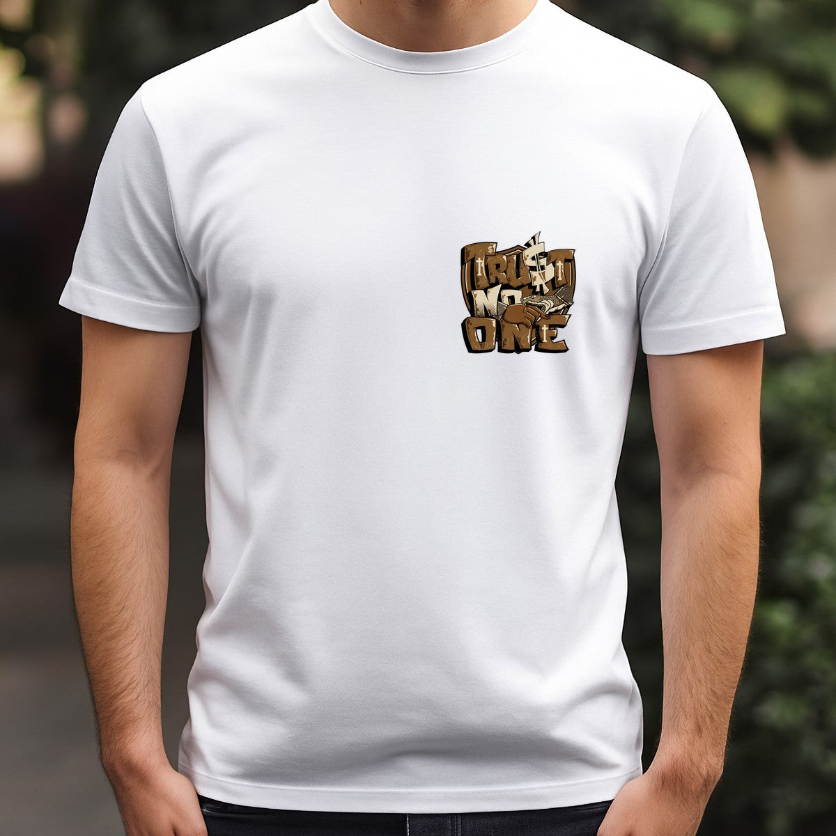 DTF Heat Transfer Trust No One Snake Bite Hand Graphic for T Shirts Hoodies and Streetwear Apparel - 5