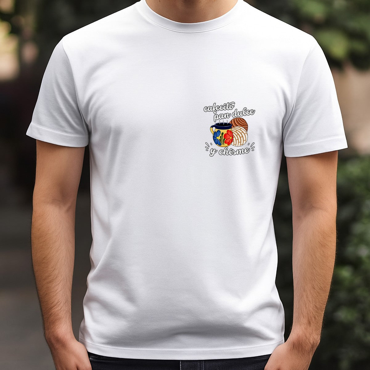 DTF Heat Transfer Cafecito Pan Dulce Y Chisme Mexican Mug Graphic for T Shirts Hoodies and Tote Bags - 5