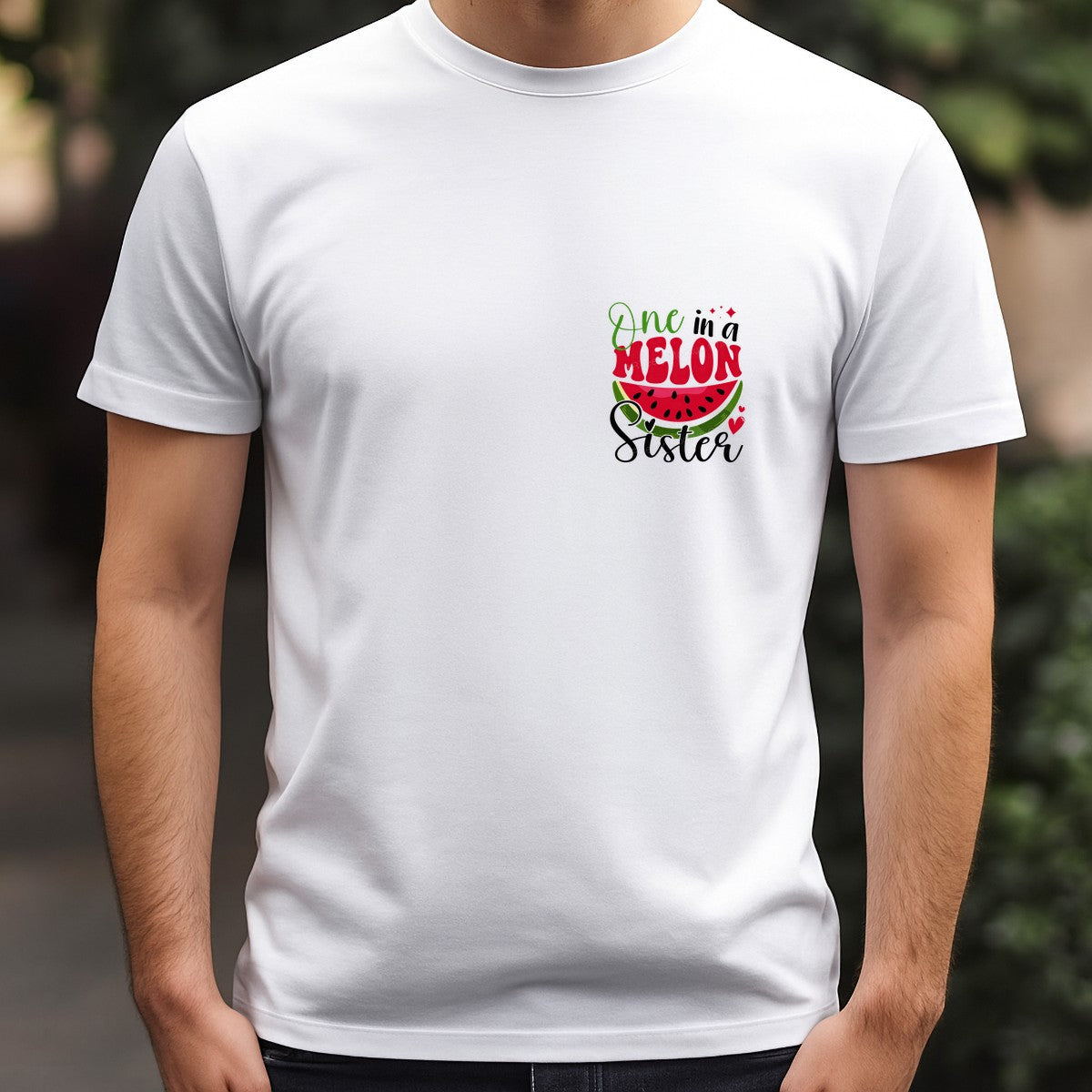 DTF Heat Transfer One in a Melon Sister Watermelon Graphic for T Shirts Hoodies and Gifts - 5