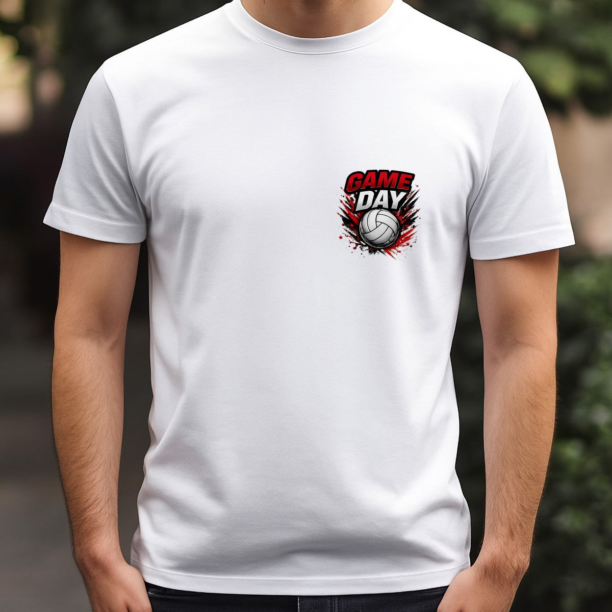 DTF Transfer Game Day Volleyball Ball Splash Graphic for T Shirts Hoodies and Sports Fan Apparel - 5