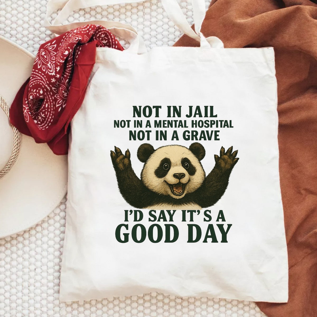 DTF Heat Transfer Iron On Sticker Happy Panda with Positive Quote Graphic for DIY T Shirts Hoodies Tote Bags and Home Decor - 6