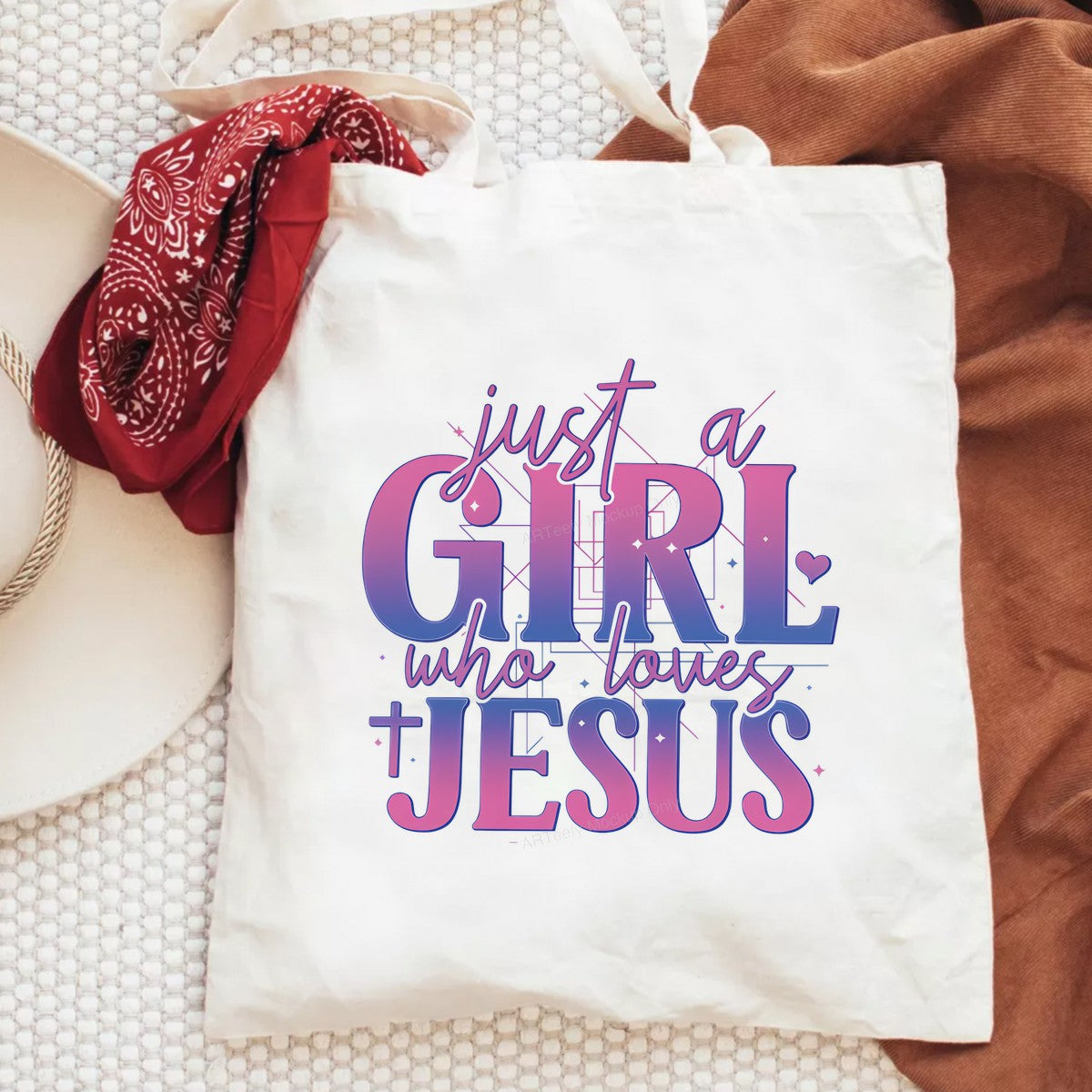 DTF Heat Transfer Iron On Sticker Iron On Transfers for T Shirts Religious Faith Inspired Just a Loves Jesus Design Heat Press Ready Clearance Local Warehouse - 6