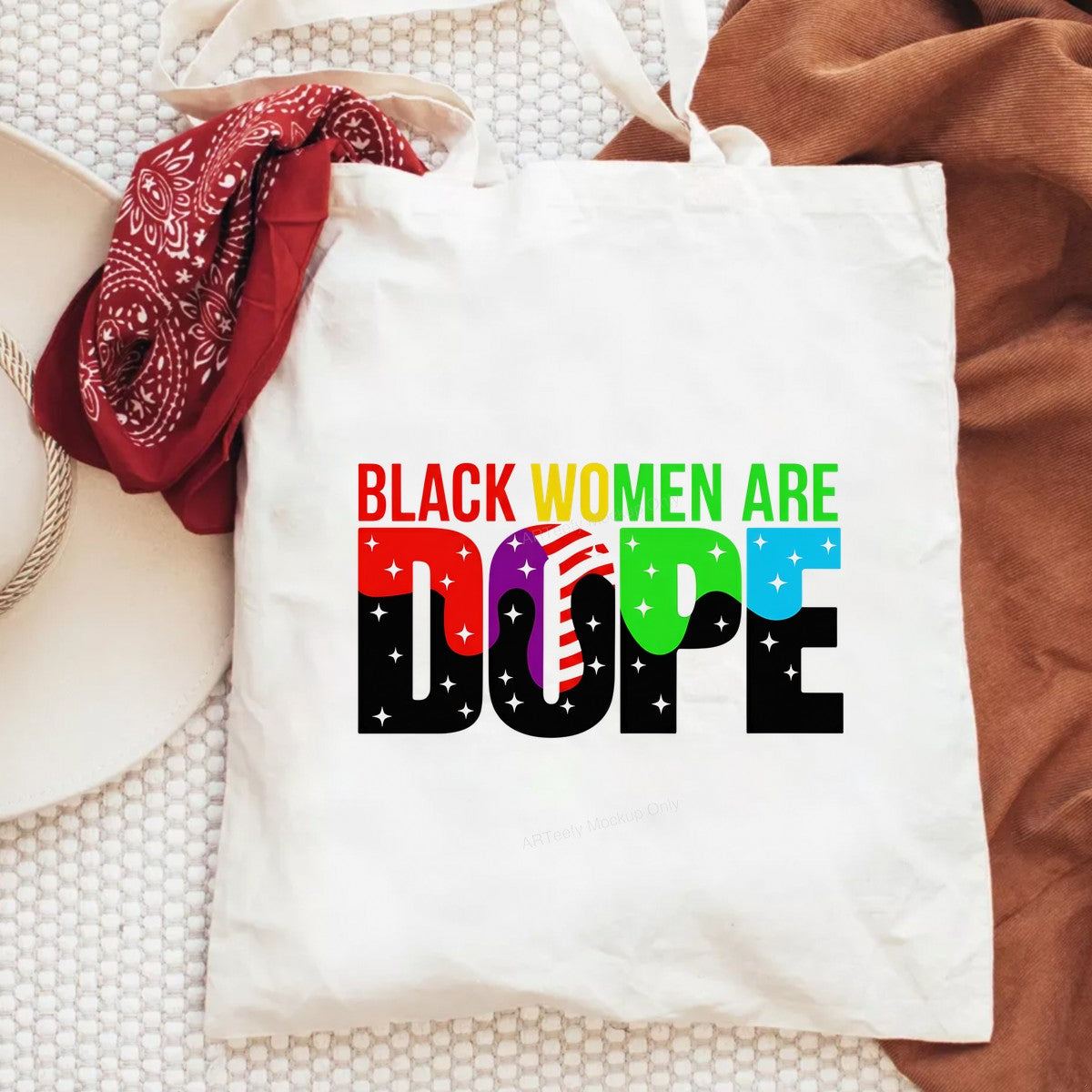 DTF Heat Transfer Iron On Sticker DTF Transfers Ready to Press Black Women Are Dope Lettering Design for T Shirts Hoodies Clearance - 6
