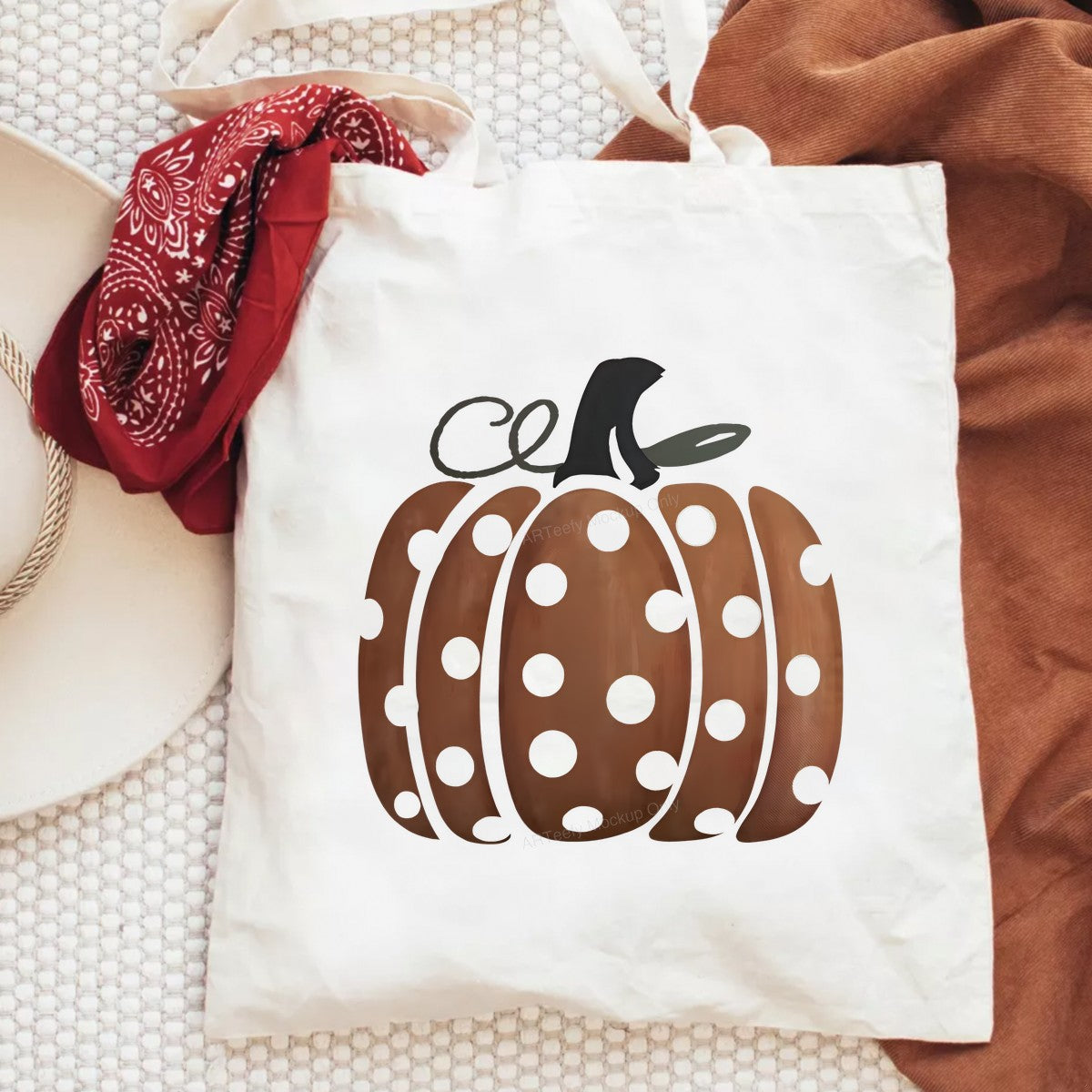 DTF Heat Transfer Iron On Sticker Heat Transfer Designs Ready to Press Polka Dot Pumpkin Fall Iron On Patches for Halloween Decorations Local Warehouse - 6