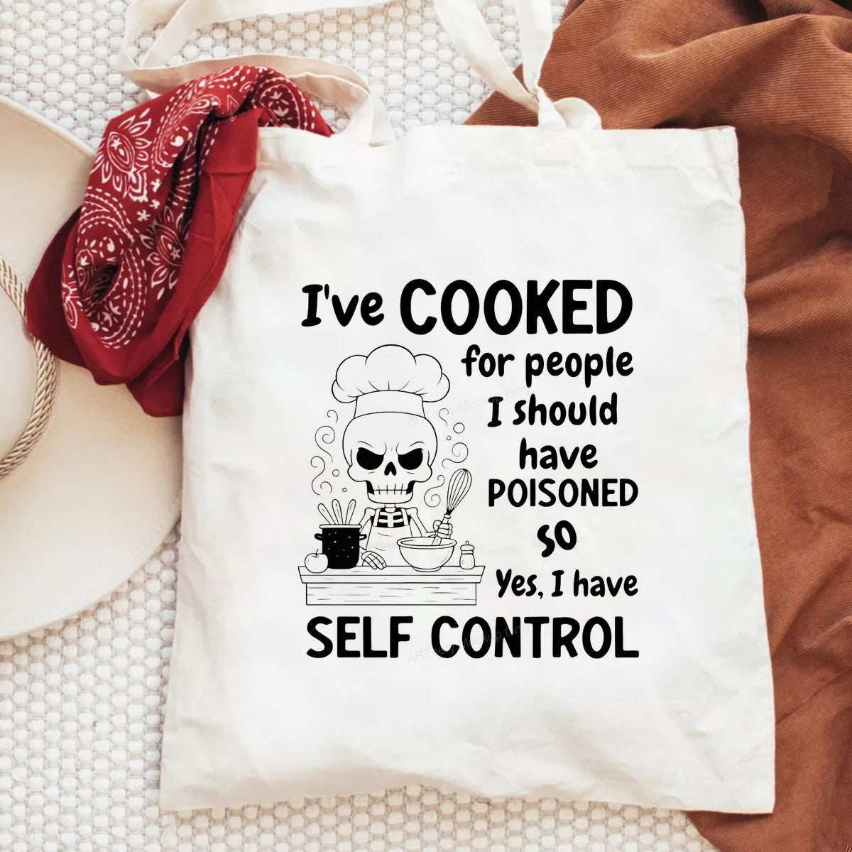 DTF Heat Transfer Iron On Sticker Iron On Transfers for T Shirts Funny Skull Chef Cooking Theme Halloween Iron On Heat Transfers for Apparel Local Warehouse - 6