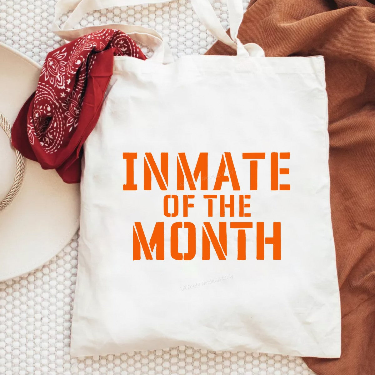 DTF Heat Transfer Iron On Sticker Iron On Transfers for T Shirts Inmate of the Month Lettering Design Halloween Costume Party Favors Clearance - 6