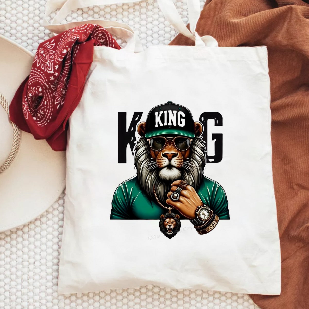 DTF Heat Transfer Iron On Sticker Iron On Transfers for T Shirts King Lion Design Urban Style for Streetwear Fashion Halloween Party Favors Clearance Local Warehouse - 6