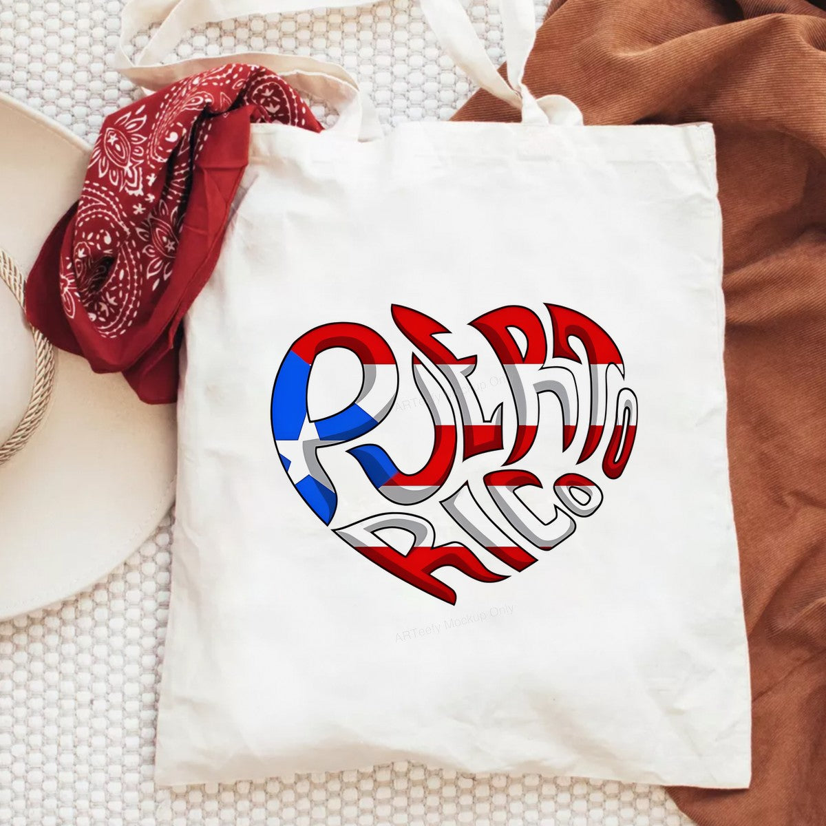 DTF Heat Transfer Iron On Sticker DTF Transfers Ready to Press Puerto Rico Flag Heart Design for T Shirts Hoodies Vintage Merchandise Local Warehouse - 6