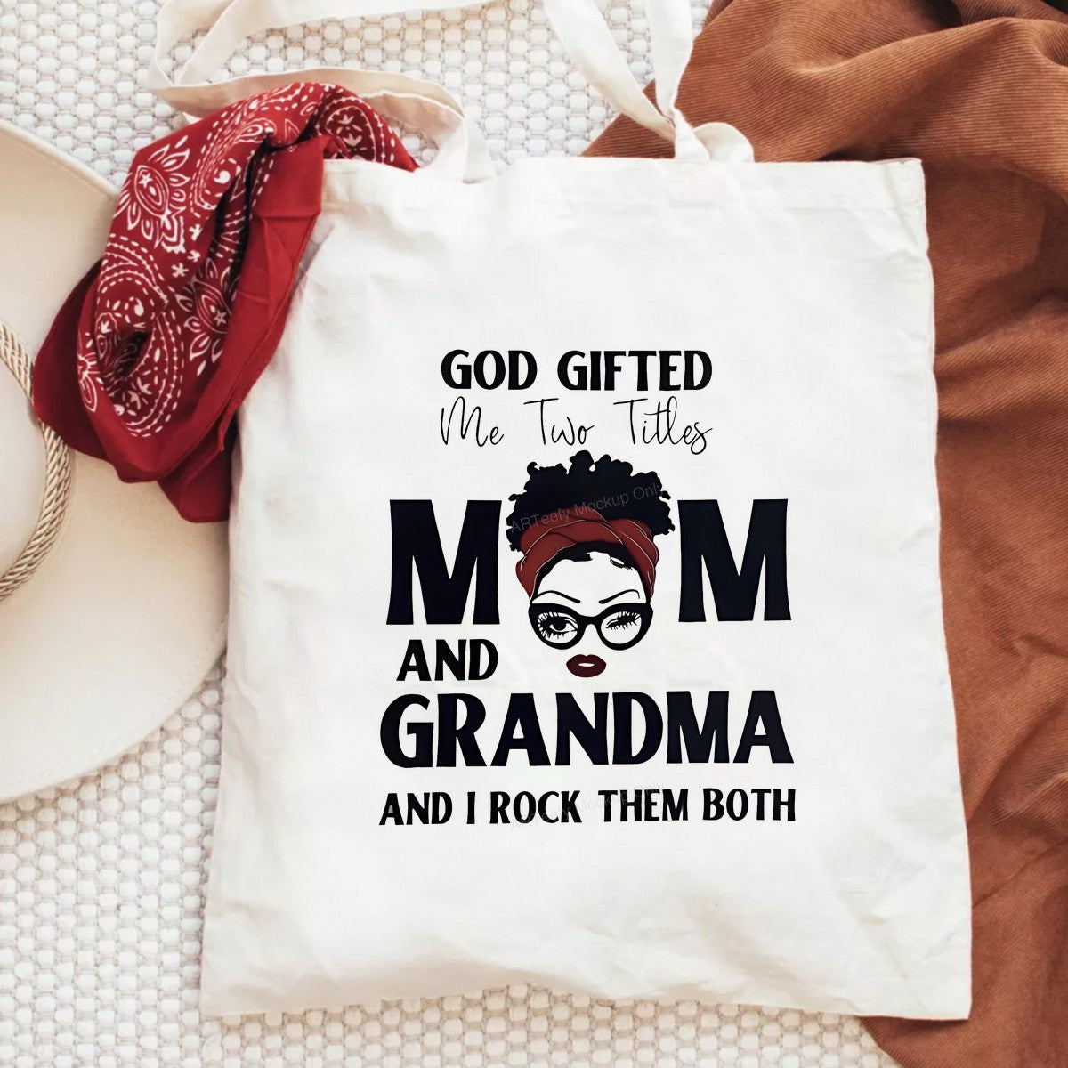 DTF Heat Transfer Iron On Sticker Iron On Heat Transfers Afro Woman Mom Grandma Lettering Perfect Gift for Mother Day T Shirts Hoodies Clearance Local Warehouse - 6