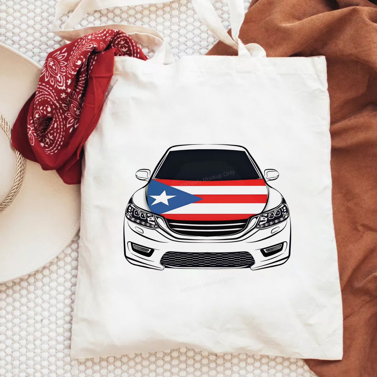 DTF Heat Transfer Iron On Sticker Iron On Heat Transfers Puerto Rican Flag Design for Cars Apparel Bags Local Warehouse - 6