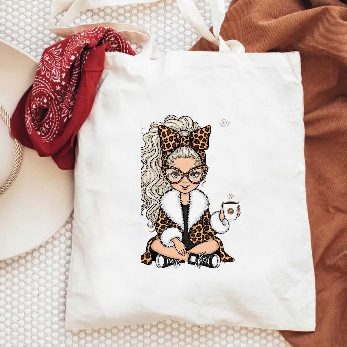 DTF Heat Transfer Iron On Sticker Iron On Transfers for T Shirts Leopard Print Fashionista Coffee Lover Heat Transfers Ready to Press Local Warehouse - 6