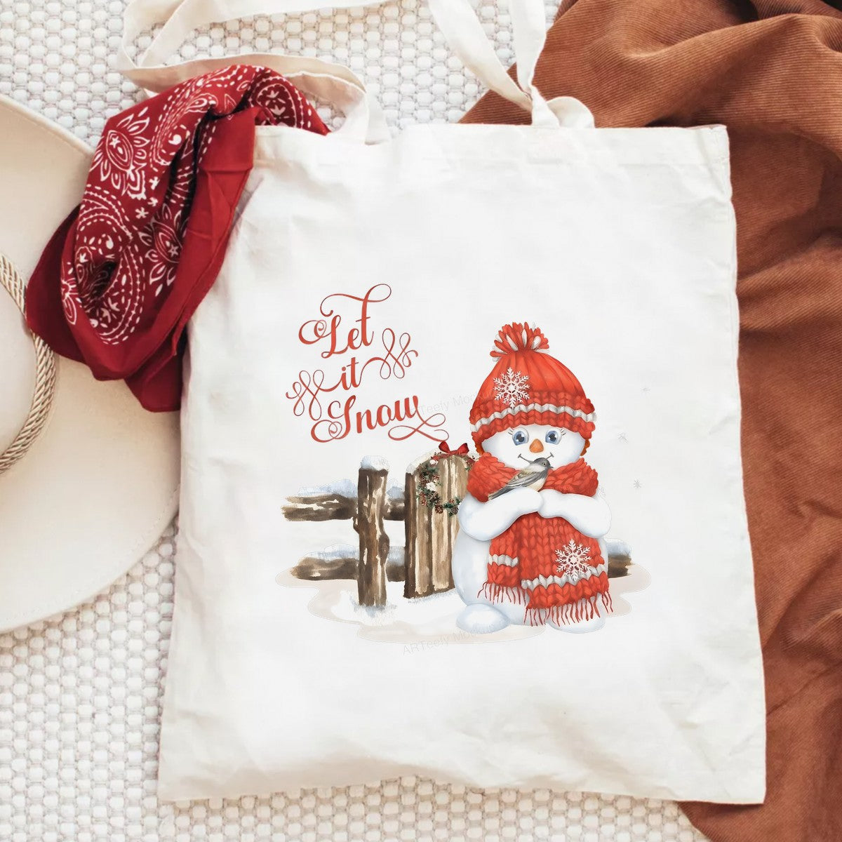 DTF Heat Transfer Iron On Sticker Iron On Heat Transfers Snowman Design Let It Snow Christmas Iron On Patches for T Shirts Hoodies Local Warehouse - 6