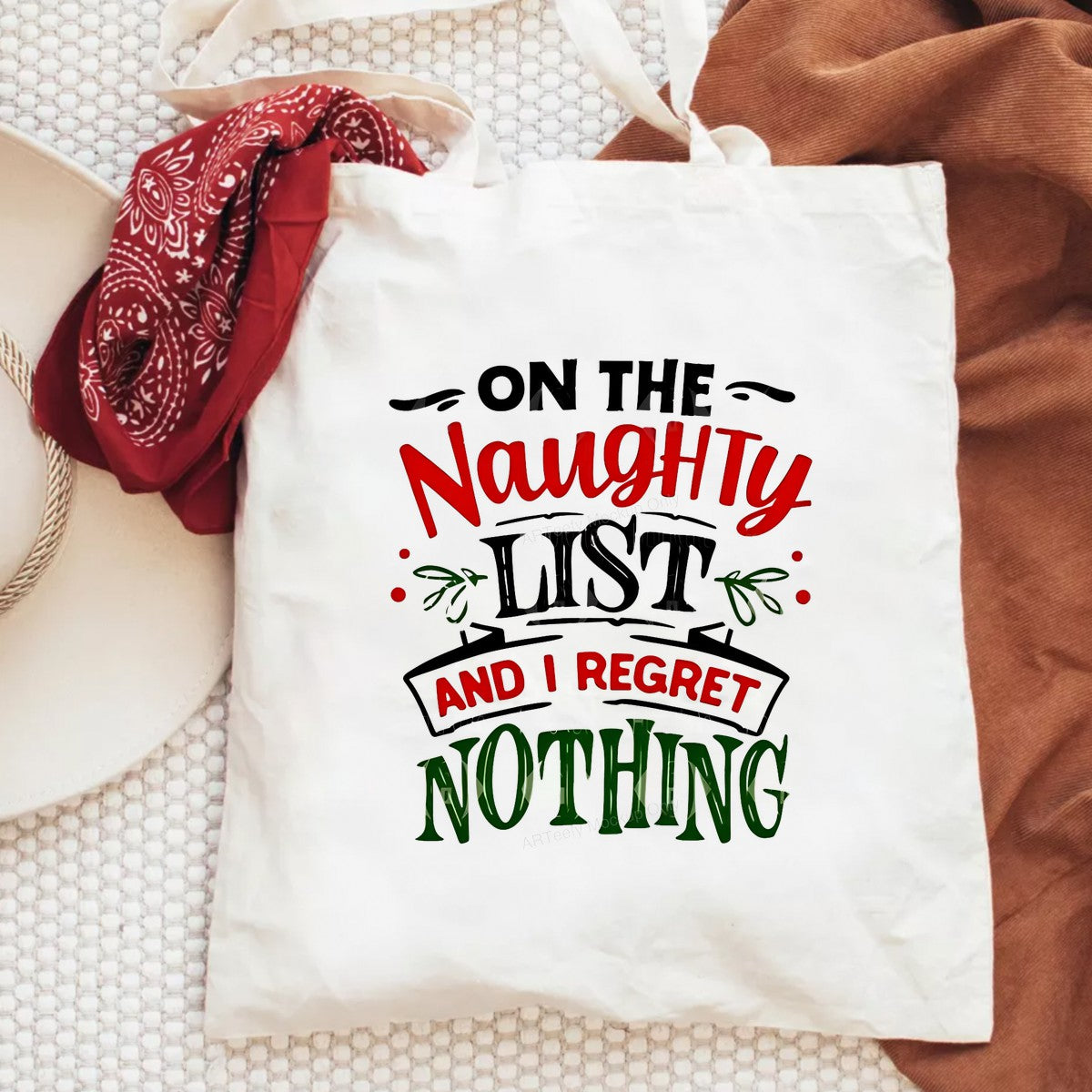 DTF Heat Transfer Iron On Sticker Iron On Heat Transfers Naughty List Christmas Theme Designs for T Shirts Hoodies Local Warehouse - 6