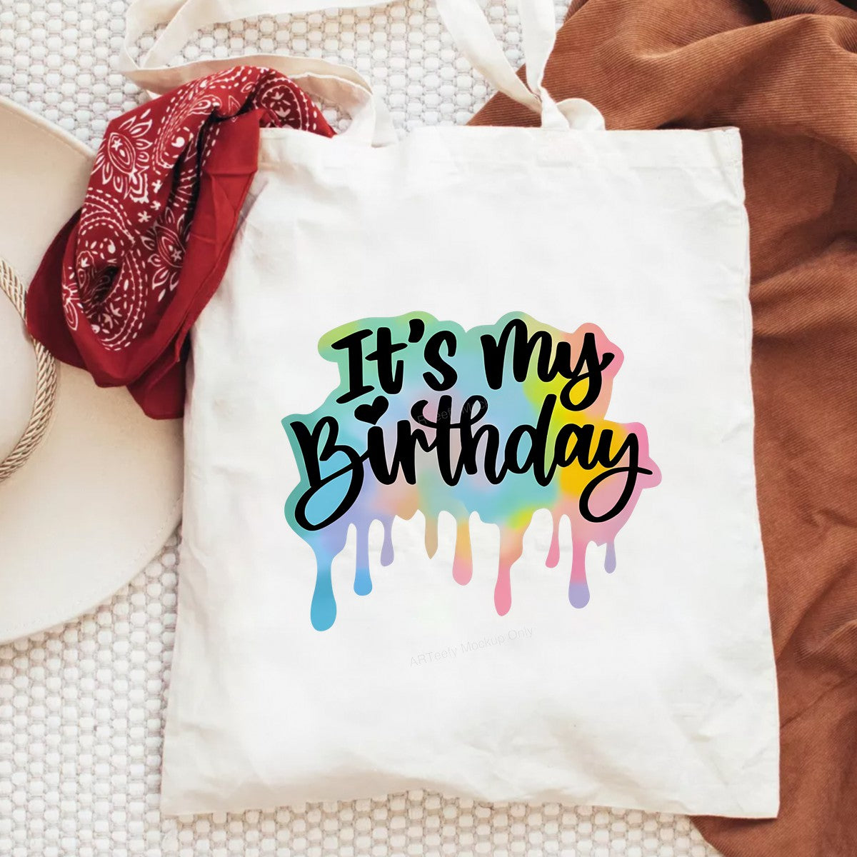 DTF Heat Transfer Iron On Sticker Iron On Heat Transfers Colorful Birthday Lettering for Party Shirts Hoodies Local Warehouse - 6