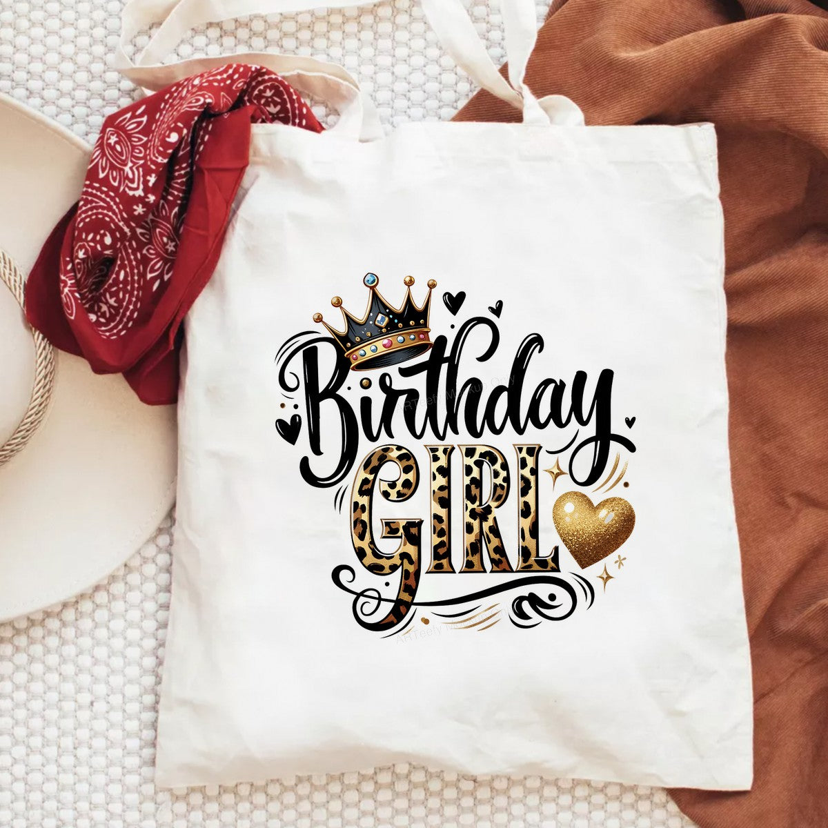 DTF Heat Transfer Iron On Sticker Iron On Heat Transfers Leopard Crown Birthday Design for Party Shirts Local Warehouse - 6