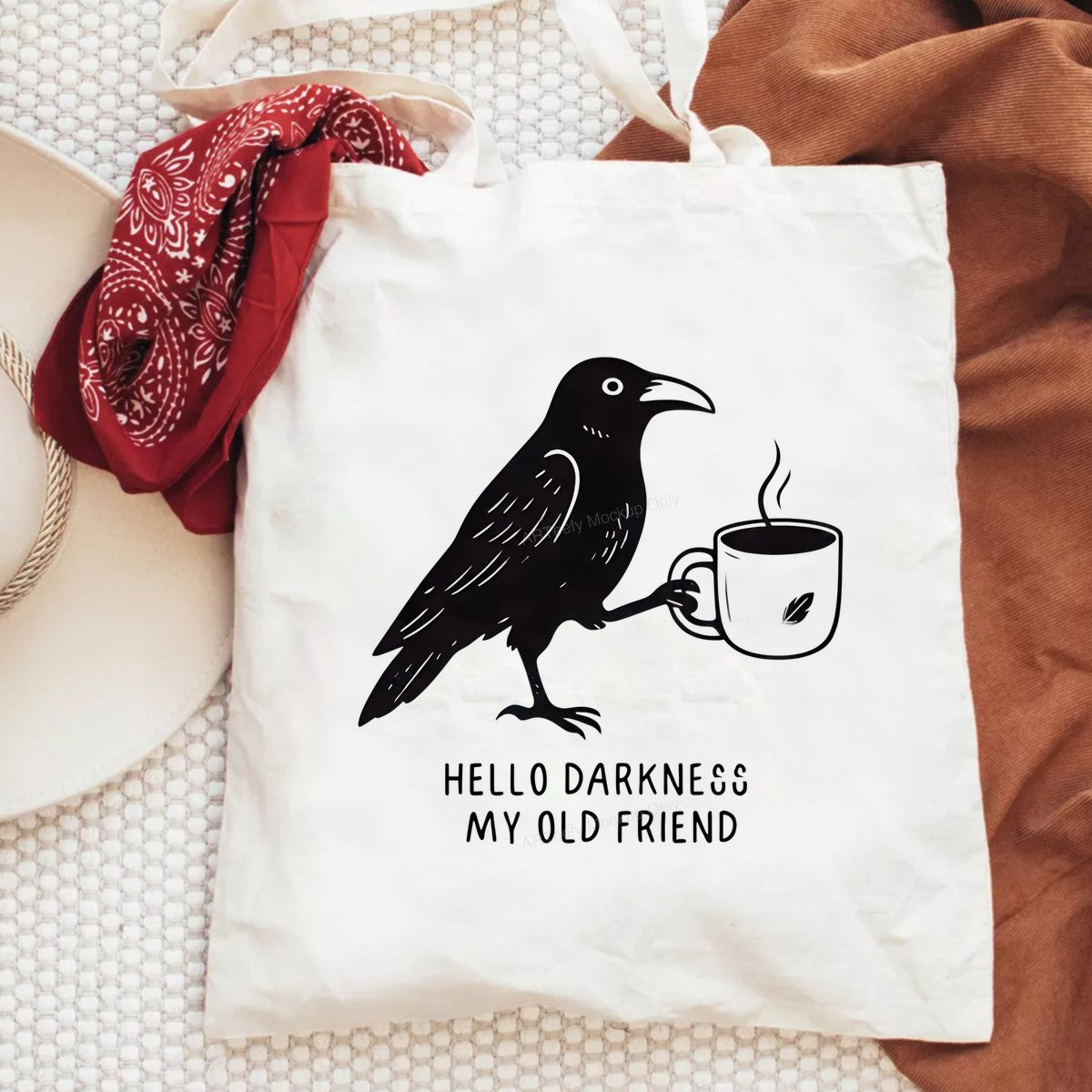 DTF Heat Transfer Iron On Sticker Iron On Heat Transfers Raven Coffee Cup Design Dark Humor Perfect Gift for T Shirts Hoodies Clearance - 6