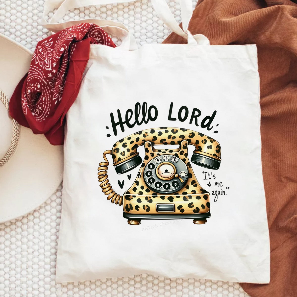 DTF Heat Transfer Iron On Sticker Iron On Transfers for T Shirts Vintage Leopard Print Retro Telephone Design Heat Press Ready Patches for Apparel Local Warehouse - 6
