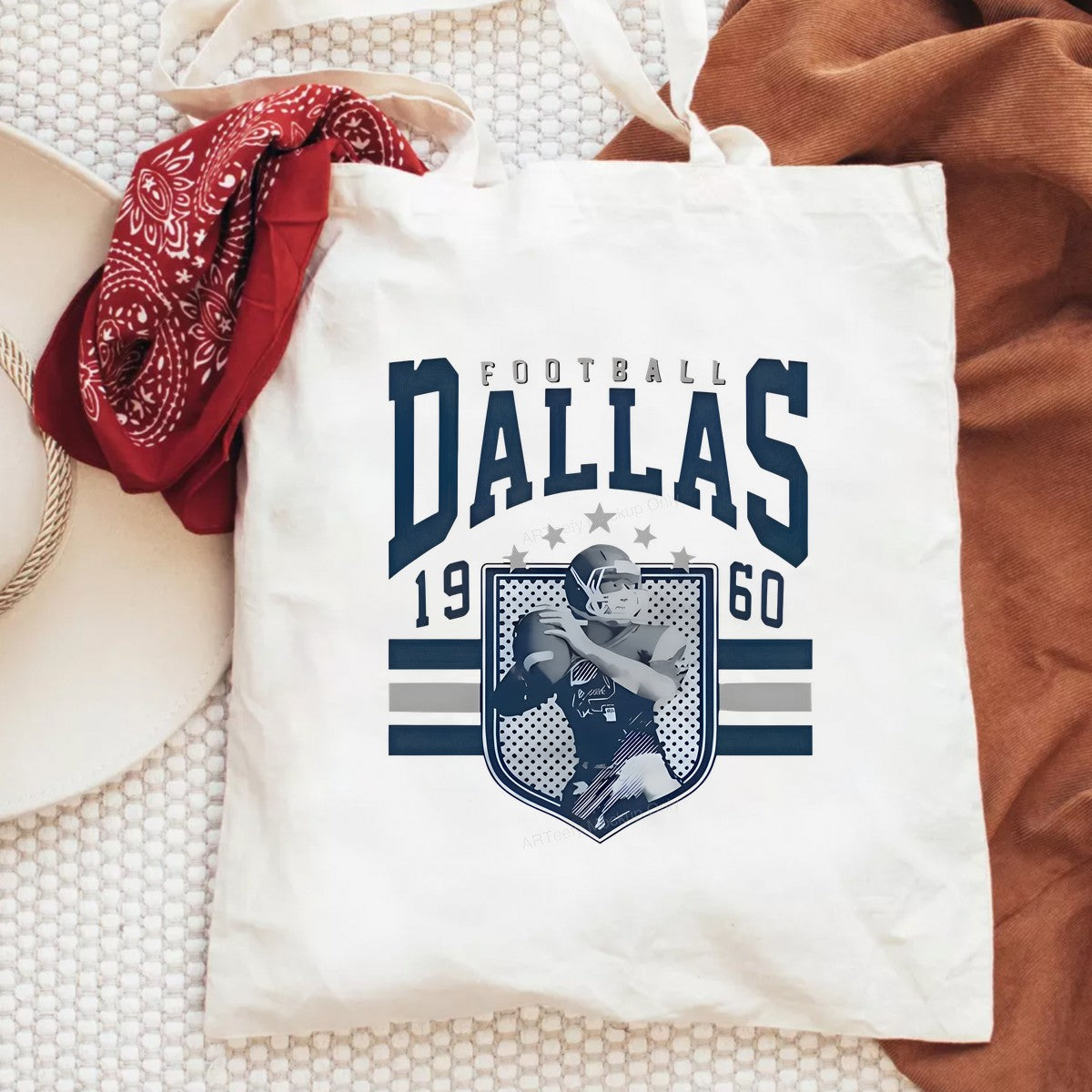 DTF Heat Transfer Iron On Sticker Iron On Heat Transfers Football Dallas Style Sports Team Inspired Apparel Local Warehouse - 6